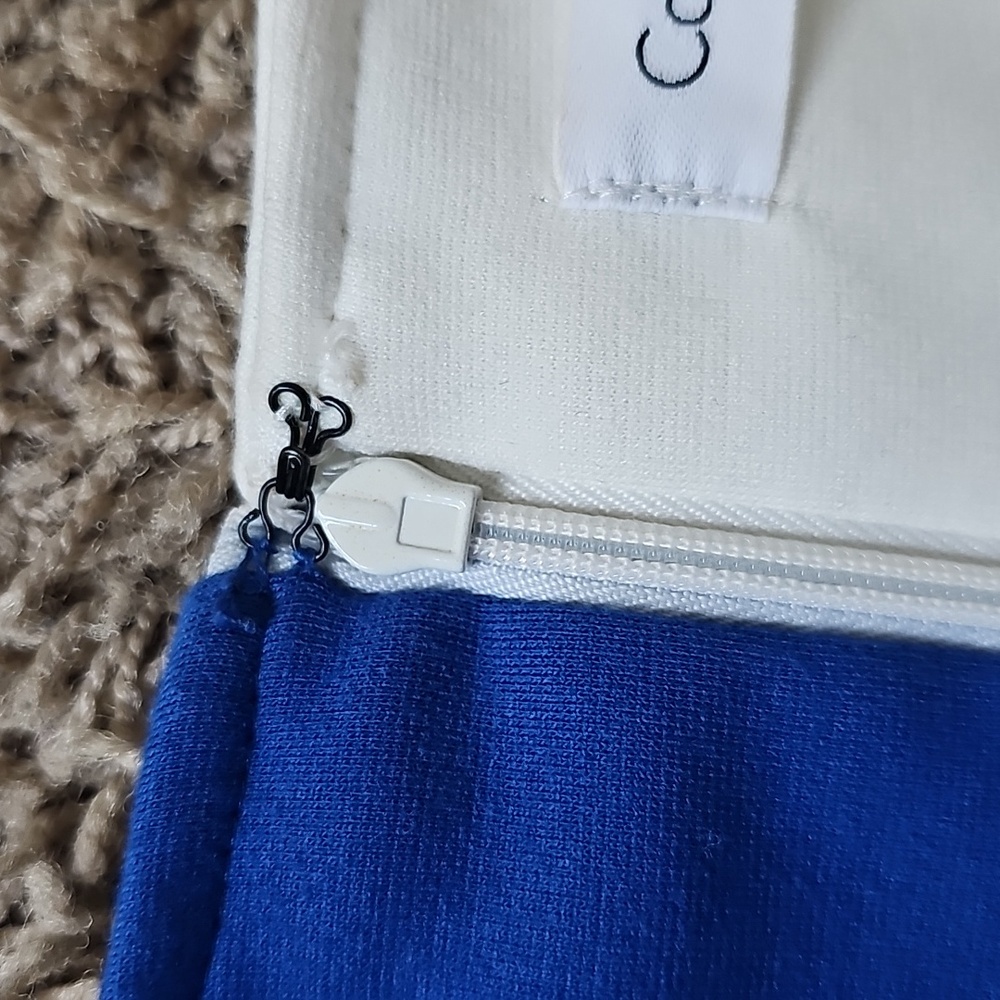 Calvin Klein Colorblock Dress Sheath Vneck 10 - Picture 5 of 6